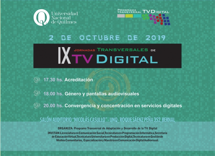 IX JORNADAS TRANSVERSALES DE TV DIGITAL